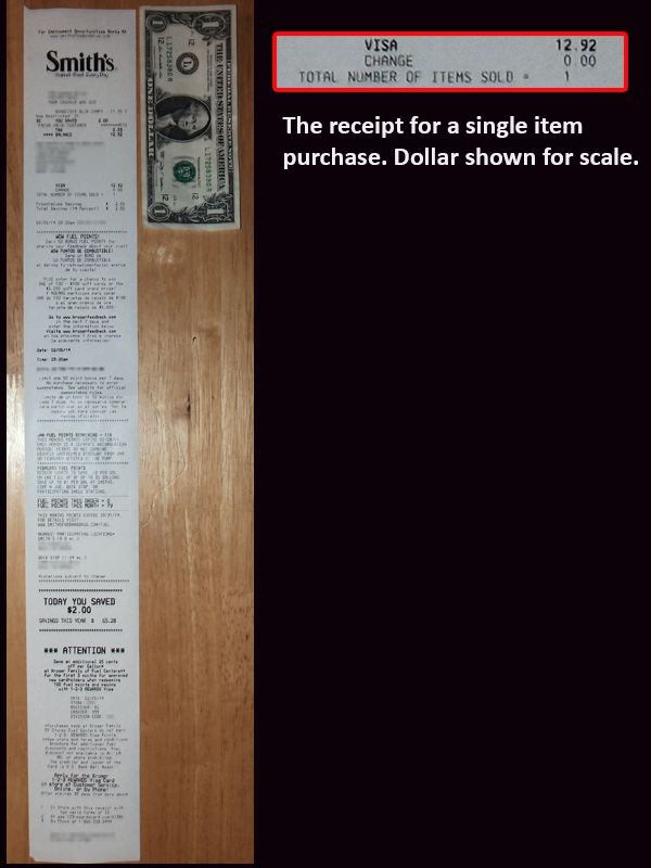 single-item-receipt